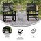 Flash Furniture Black All-Weather Outdoor Rocking Chair, 2PK 2-LE-HMP-2002-110-BK-GG - alternate 10